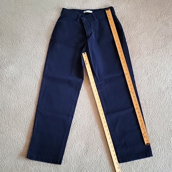 Lee Relaxed Straight Leg Navy Pants Size 6 - Picture 2 of 4